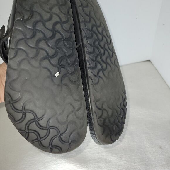 Birkenstock Sandals Sz 10 Womens Black Gizeh EVA L7/M6 Gorpcore Beach Buckle - Picture 9 of 13
